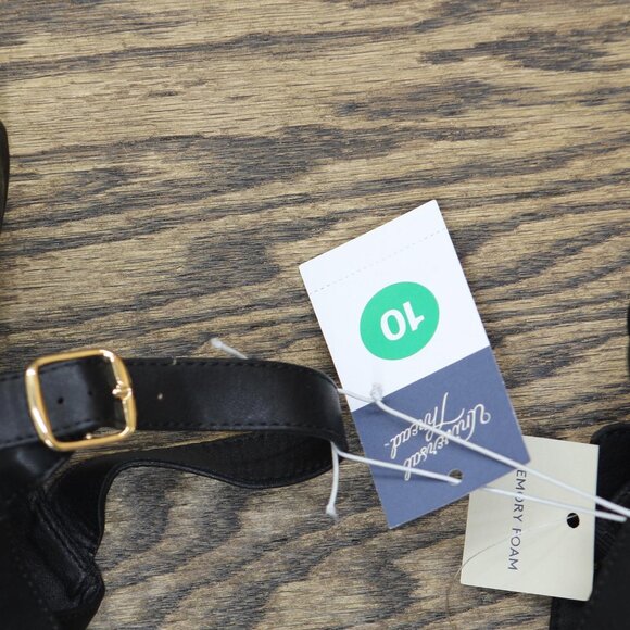 Universal Thread Womens Naomi Wood Wedge Heels 92609518 Black 10M - Picture 6 of 7